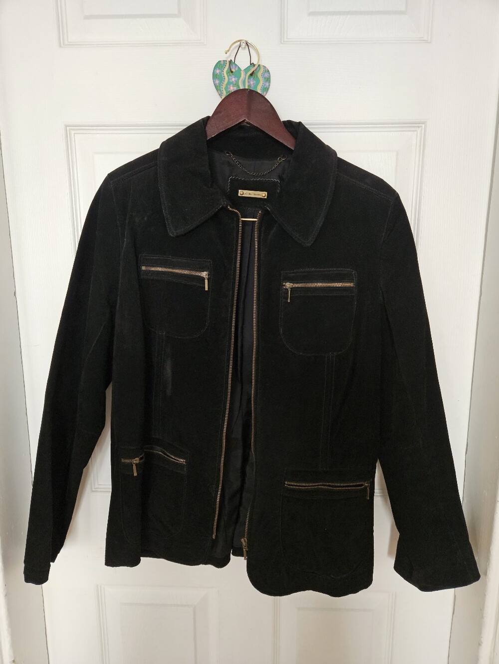 Suede Barn Coat Style Jacket